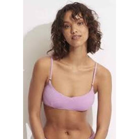 SEAFOLLY Sea Dive Hipster Pant BOTTOM ONLY Lilac Purple Size US 10 Medium NEW - Picture 10 of 13